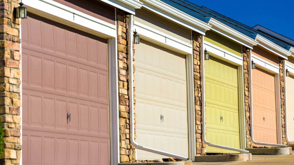 colorful garage doors