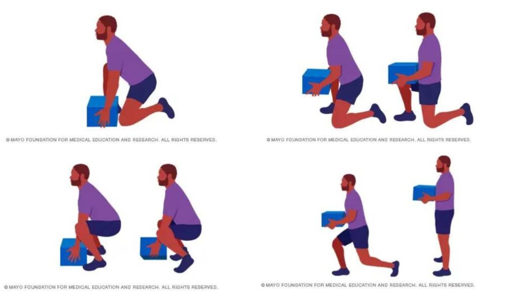 proper lifting techniques from the mayo clinic